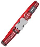 Collare per Cani Red Dingo Riflettente Ossatura Rosso (1,5 x 24-36 cm)