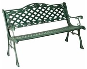 Panchina Da Esterno In Ghisa Con Braccioli 2 Posti 130 Cm