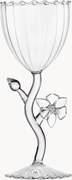 Bicchiere da vino fatto a mano in vetro borosilicato Botanica