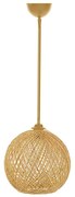 Lampadario su corda JUTE 1xE27/60W/230V beige