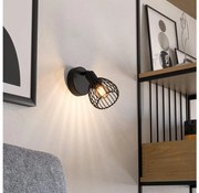 Eglo 901038 - Applique SONNINO 1xE14/40W/230V nero