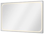 Specchio con illuminazione integrata bagno rettangolare SENSEA L 120 x H 80 x P 3 cm grigio / argento