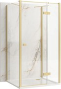 Cabina doccia Rea Atlas 80x80 Brush Gold
