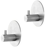 Appendini portasciugamani in acciaio cromo satinato Metal