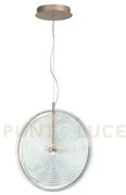 Sospensione jokey grande trasparente 1 luce led 3000k 1087lm 17w d....