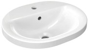 Lavabo da appoggio Connect rettangolare in ceramica L 48 x P 40 x H 17.5 cm bianco