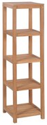 Scaffale per bagno a 4 ripiani in massello di teak 42x42x165cm