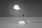 Kiko lampada da studio bianca flessibile h. 41cm a led 4,5w 500lm, ...
