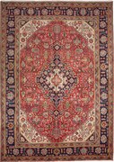 Tabriz Tappeto 200 x 300 Rosso (Iran) Annodato A Mano