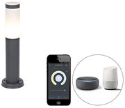 Lampada da esterno intelligente antracite 45 cm con Wifi P45 - Rox