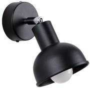 Sollux SL.1316 - Faretto da parete ELBA 1xE27/15W/230V nero