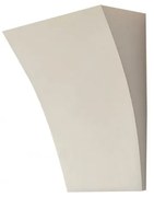 Applique in Gesso Pitturabile 195x100x250 da parete G9 Colore del corpo Pitturabile