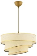 Lampadario a sospensione COUPER 1xE27/60W/230V bianco/oro