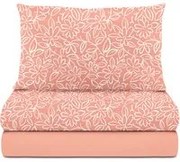 Completo letto singolo rosso Fiore