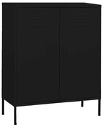 Armadietto Nero 80x35x101,5 Cm İn Acciaio /