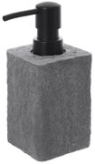 Dispenser sapone in Resina Grigio Capacita 280 ml Effetto Pietra