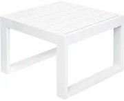 Tavolino da giardino 43,5x32x43,5 cm bianco