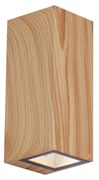 Lampada da parete scandinava in legno 2 luci GU10 70mm IP54 - Baleno