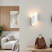 Applique a Spirale da Parete in Gesso Pitturabile G9