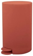 Pattumiera bagno 3 Lt terracotta con apertura a pedale Orbix