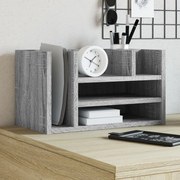 Organizer Scrivania Grigio Sonoma 44,5x24x25 Legno Multistrato /