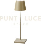 Lampada da tavolo ricaricabile led drink oro 2,2w 190lm 3000k dimme...