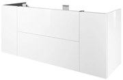 Mobile da bagno sotto lavabo SENSEA Neo Frame bianco laccato lucido L 150 x H 64 x P 48 cm 2 cassetti 2 ante, lavabo non incluso