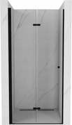 Mexen Lima porta doccia pieghevole 80 cm, trasparente, nero - 856-080-000-70-00