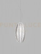 Damasco sospensione g cristallo cristallo nickel satinato 1 luce at...