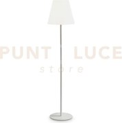 Arcadia lampada da terra ip44 1 luce attacco e27 bianca