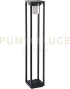 Palo led kyoto antracite 2,5w 300lm 4000k con pannello solare e sen...