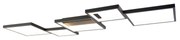 Plafoniera nera con LED dimmerabile a 3 livelli 5 luci - Lejo