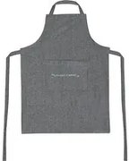 Grembiule cucina con tasca antracite con scritta