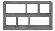 Libreria grigia effetto cemento 150x83 cm Berlin - TemaHome
