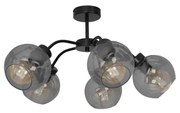 Lampadario a plafone SOFIA 5xE27/60W/230V nero