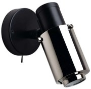 DCWéditions - Biny Spot LED con Interruttore Nero/Nichel DCW