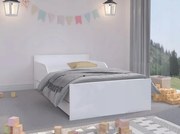 Letto per bambini semplice e universale in bianco 160 x 80 cm