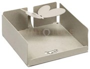 Porta salviette butterfly avorio in ferro 13x13x5cmh
