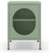 Comodino in metallo color menta Diora - Marckeric