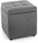 Pouf contenitore 45x47 cm grigio Dado Tomasucci