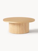 Tavolino rotondo da salotto in legno Nele