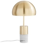 Lampada da tavolo igea oro con marmo 2xe14 30x30x51,5cm i-igea-l-oro