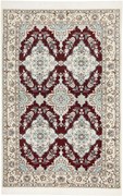 Nain Tappeto 110x160 Rosso (Iran) Annodato A Mano