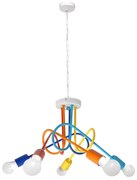 Lampadario a sospensione con catena OXFORD 5xE27/15W/230V