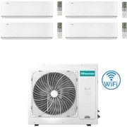 Climatizzatore Condizionatore Hisense Energy Pro X Wifi R32 Quadri Split Inverter 9000 + 9000 + 9000 + 12000 BTU con U.E. 5AMW105U4RQC Classe A++/A+