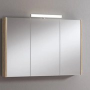 Pensile con luce Akira rovere nabucco L 100 x H 70 x P 15.5 cm