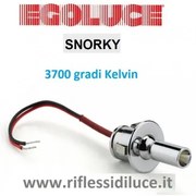 Egoluce Snorky faretto led cromato da incasso  orientabile 1W 3700° Kelvin