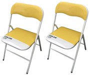 LUCIE - sedia pieghevole salvaspazio set da 2 bicolor