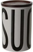 Barattolo zucchero ceramica bianco Big is more