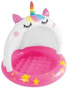 Piscina Gonfiabile per Bambini Intex Rosa Unicorno 102 x 102 cm